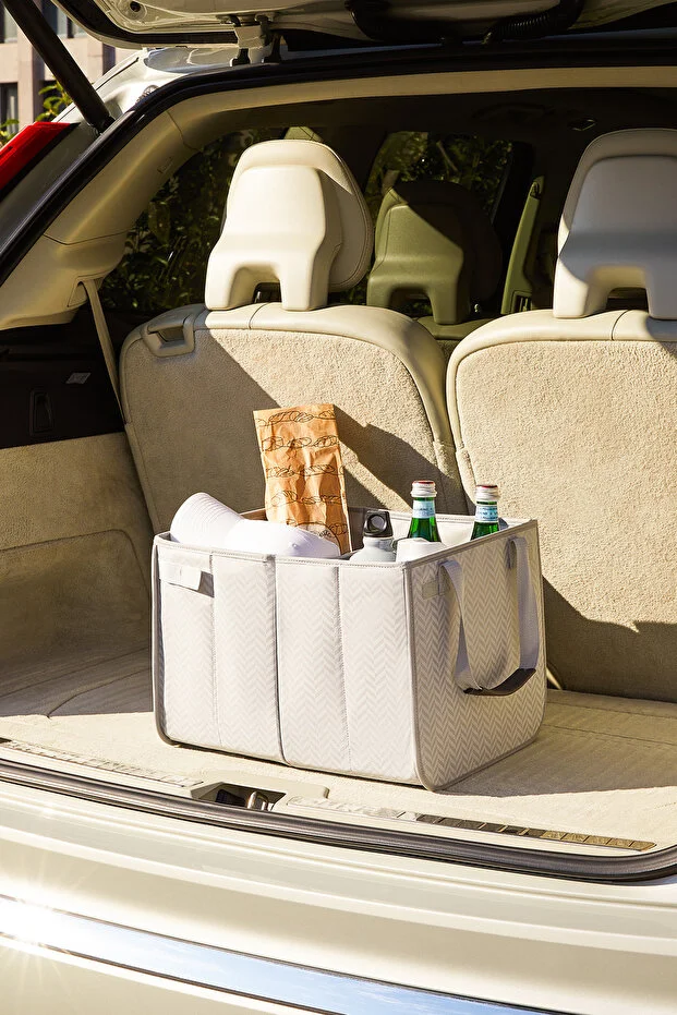 Araç İçi Gri Balıksırtı Bagaj Düzenleyici Araba Çantası Organizeri 31x36x27